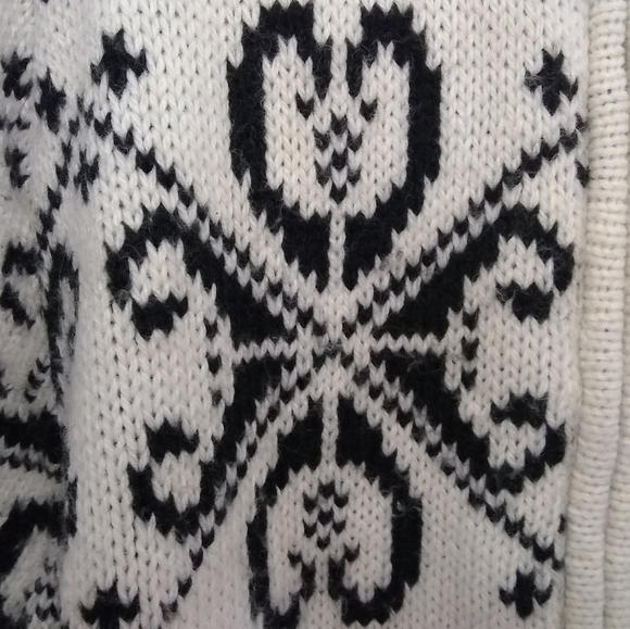 Pura Vida Vintage Y2K Fair Isle Nordic Pattern Wide Sleeve Full Zip Sweater SZ L - Picture 9 of 14